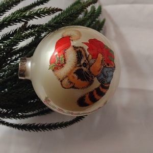 Signature Collection Vintage 1987 Racoon Christmas Ornament